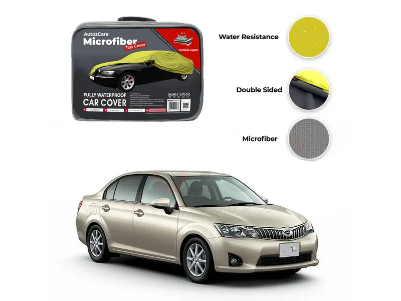 Toyota Corolla Axio Microfiber Car Top Cover - Model 2006-2012 Image-1