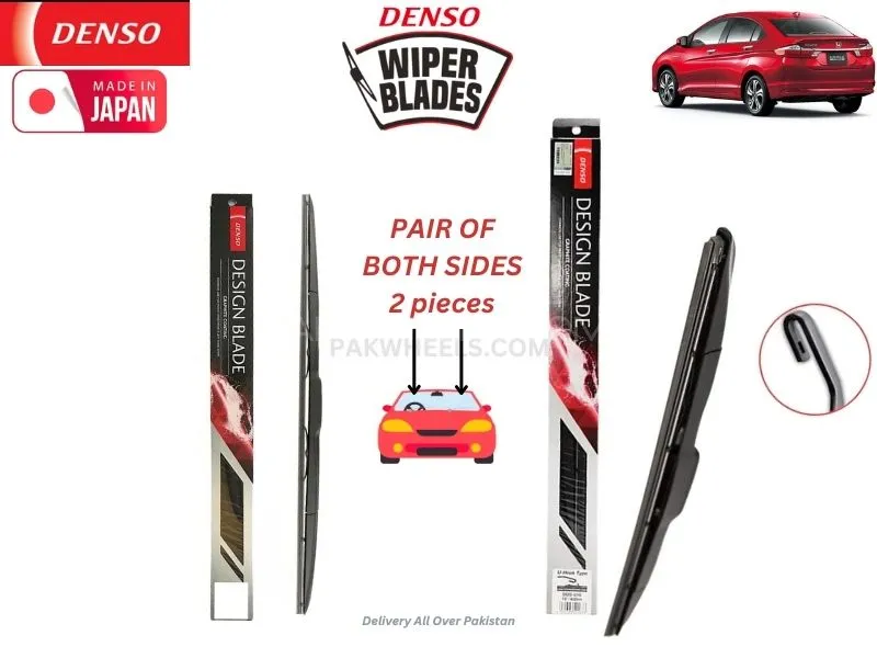 Honda Grace Hybrid 2014-2020 Denso Wiper Blade Set - Made in Japan Image-1