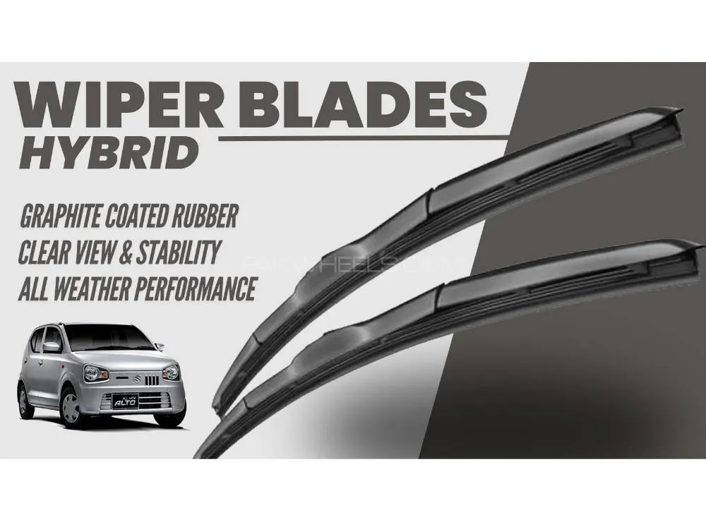 Suzuki Alto 2019 - 2024 Wiper Blades | Hybrid Type | Graphite Coated Rubber Image-1