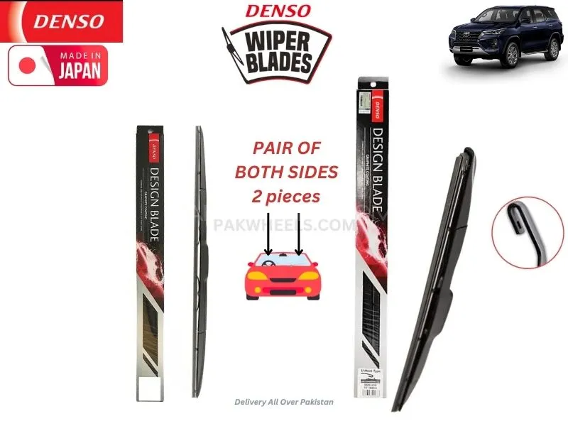 Toyota Fortuner 2016-2024 Denso Wiper Blade Set - Made in Japan Image-1