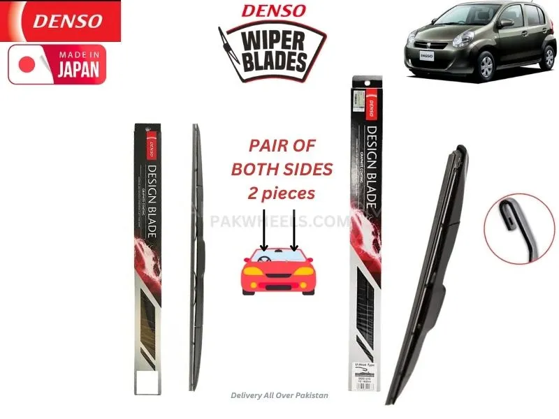 Toyota Passo 2011-2016 Denso Wiper Blade Set - Made in Japan Image-1