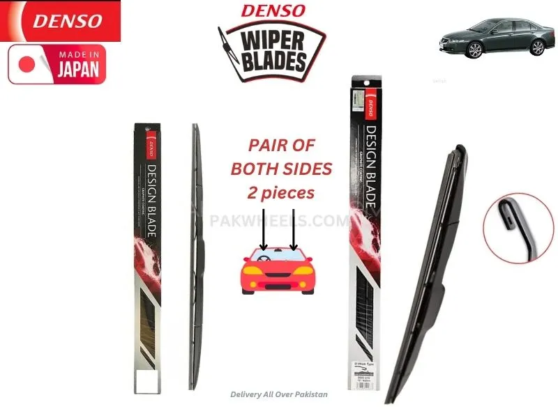 Honda Accord CL7 2001-2007 Denso Wiper Blade Set - Made in Japan Image-1