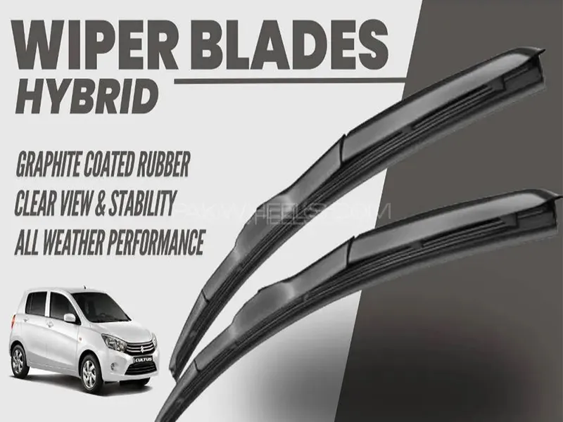Suzuki Cultus 2017 - 2024 Wiper Blades | Hybrid Type | Graphite Coated Rubber Image-1