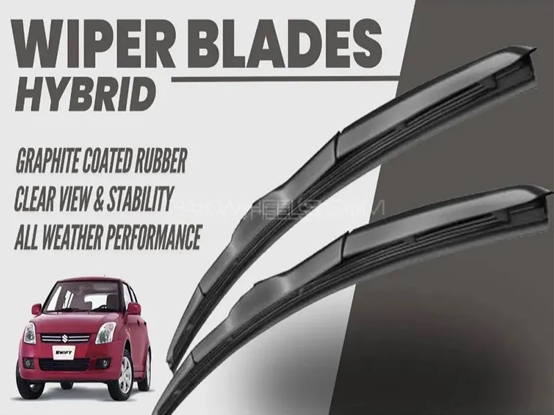 Suzuki Swift 2017-2023 Wiper Blades | Hybrid Type | Graphite Coated Rubber Image-1