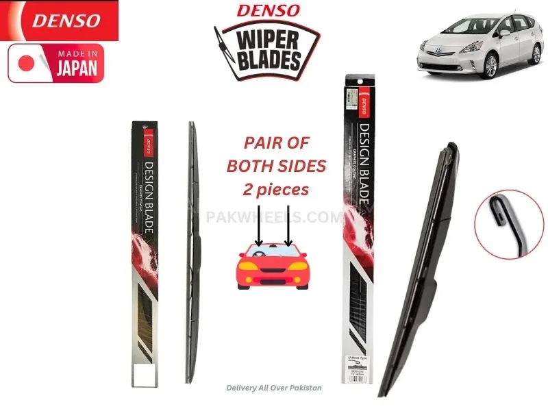 Toyota Prius Alpha 2011-2014 Denso Wiper Blade Set - Made in Japan Image-1
