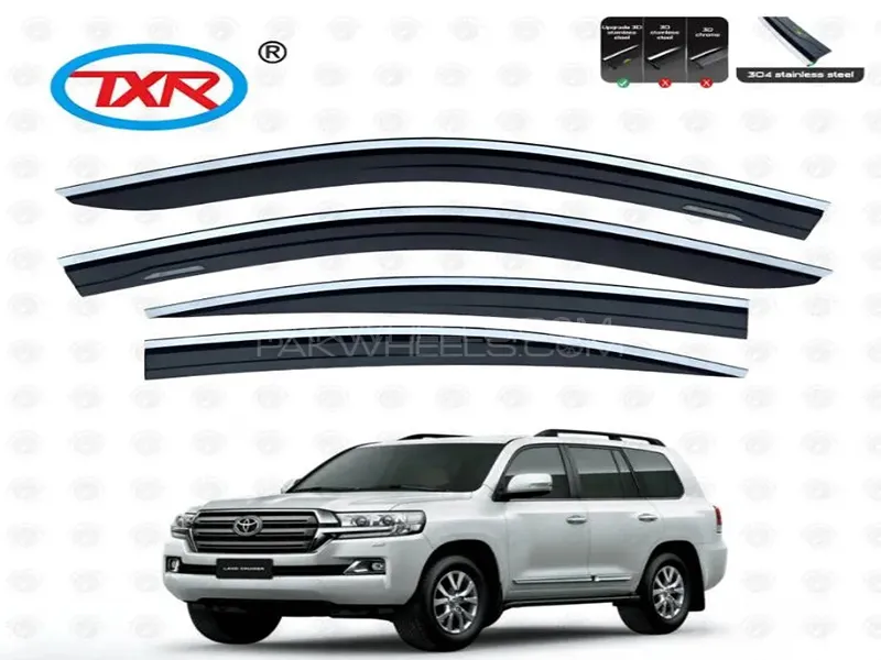 Toyota Land Cruiser FJ200 2009-2015 TXR Air Press - Sunvisor - Black With Chrome Image-1