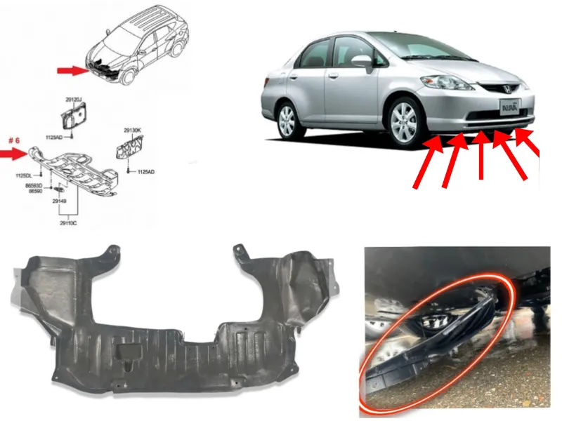 Honda City MN 2003-2009 Engine Shield Image-1