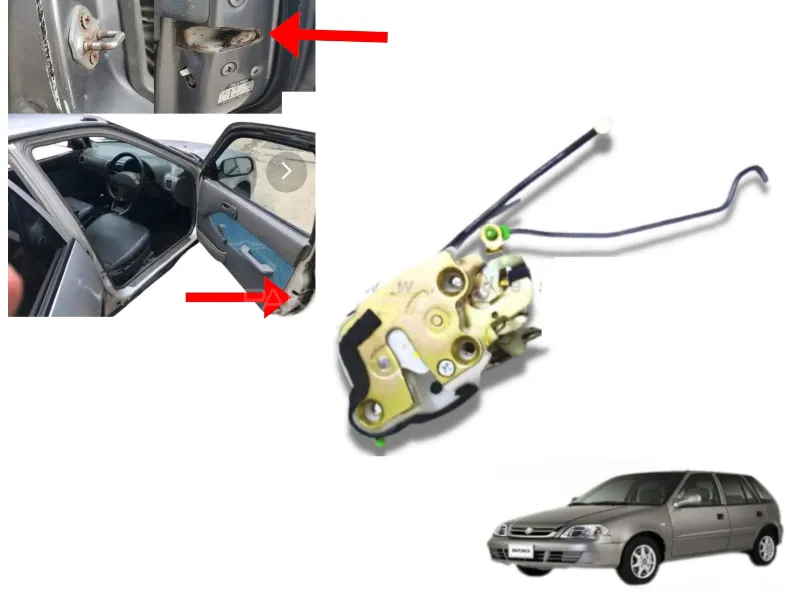 Suzuki Cultus 2007-2017 Door Lock Latch | Front Left Side | 1 Pcs Image-1