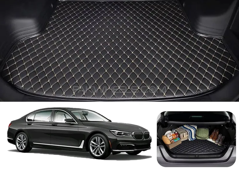 BMW 7 Series 7D Custom Car Trunk Mat - Model 2016-2018 Image-1