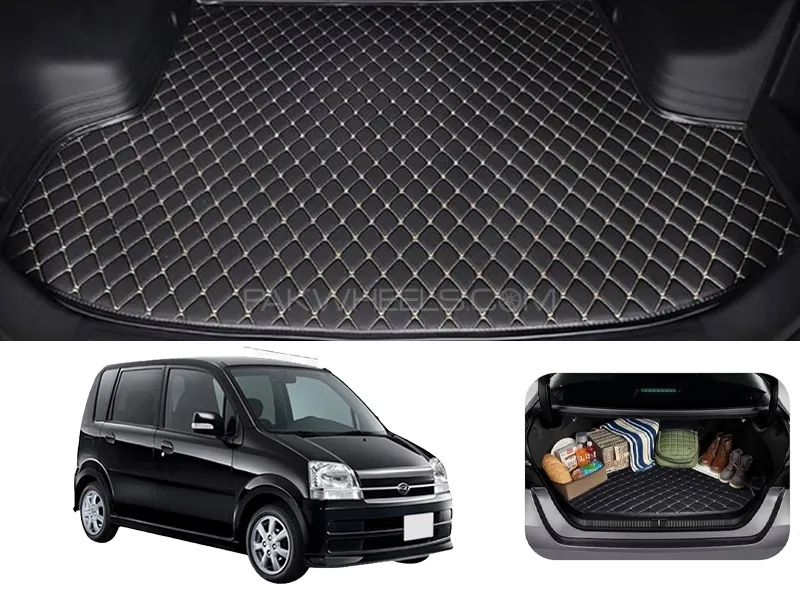 Daihatsu Move 7D Custom Car Trunk Mat - Model 2002-2005 Image-1