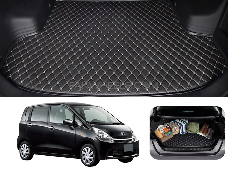 Daihatsu Move 7D Custom Car Trunk Mat - Model 2011-2014 Image-1