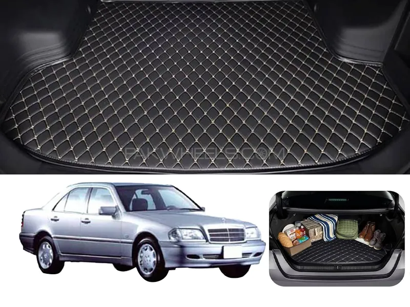 Mercedes C Class 7D Custom Car Trunk Mat - Model 1993-2000