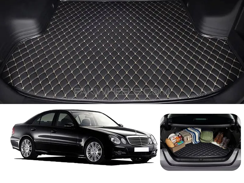 Mercedes E Class 7D Custom Car Trunk Mat - Model 2002-2009