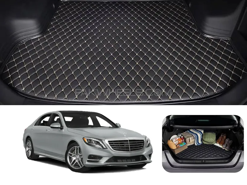 Mercedes S Class 7D Custom Car Trunk Mat - Model 2013-2018