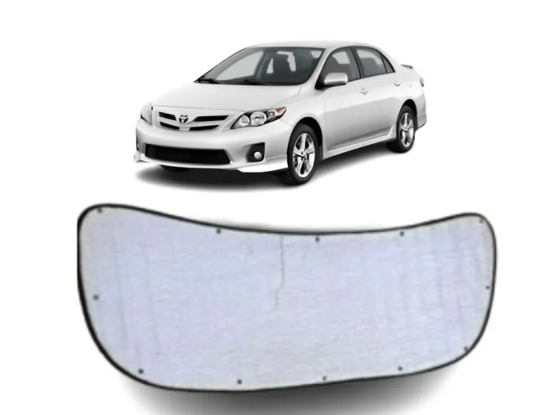 Premium High Quality Aluminum Bonnet Insulator with Clips for Toyota Corolla 2009-2014 Image-1