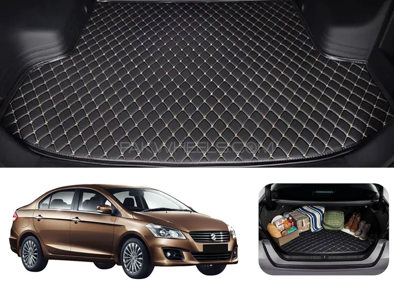 Suzuki Ciaz 7D Custom Car Trunk Mat - Model 2017-2019 Image-1