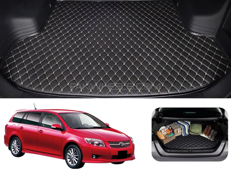 Toyota Corolla Fielder 7D Custom Car Trunk Mat - Model 2006-2012 Image-1