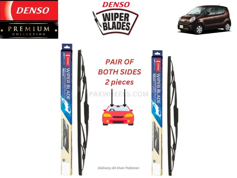 Suzuki MR WAGON 2012-2016 Denso Japan Wiper Blade - 2 Pcs Set - Denso Premium Image-1
