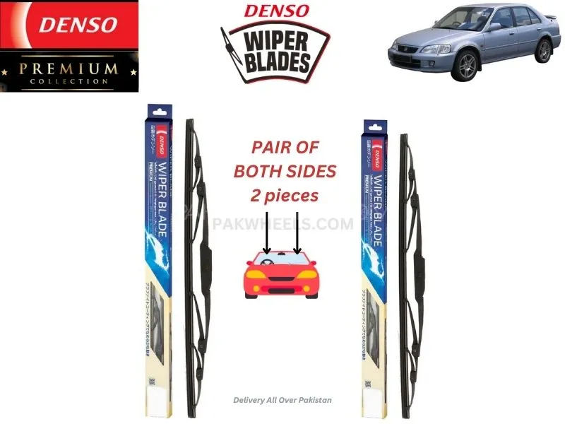 Honda City 1999-2003 Denso Wiper Blade - 2 Pcs Set - Denso Premium Image-1