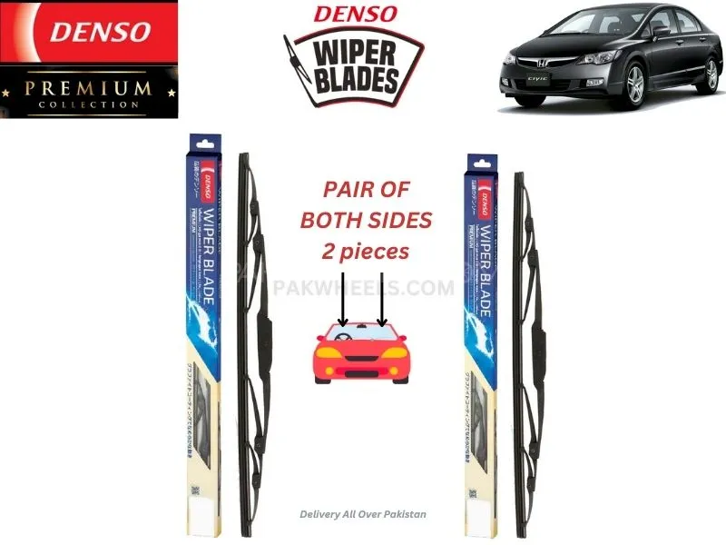 Honda Civic 2006-2012 Denso Wiper Blade - 2 Pcs Set - Denso Premium Image-1