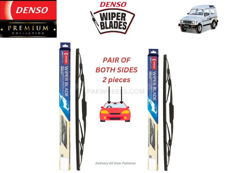 Suzuki Potohar 1985-2003 Denso Wiper Blade - 2 Pcs Set - Denso Premium