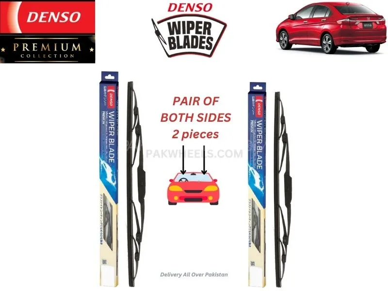 Honda Grace Hybrid 2014-2020 Denso Wiper Blade - 2 Pcs Set - Denso Premium Image-1