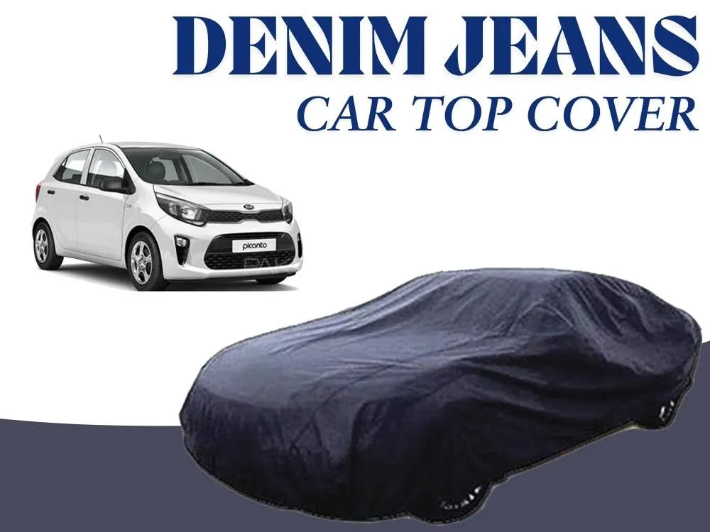 Kia Picanto 2019-2024 Denim Jeans Top Cover | 12oz Denim | Cotton Top Cover | Heat Proof  Image-1