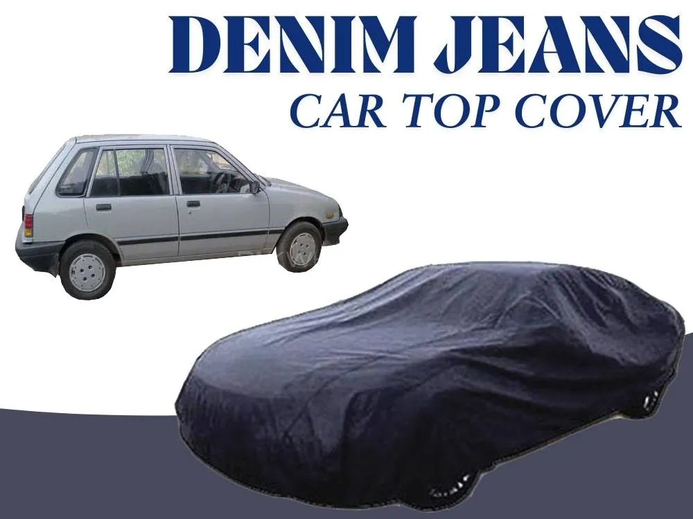 Suzuki Khyber 1989-1999 Denim Jeans Top Cover | 12oz Denim | Cotton Top Cover | Heat Proof  Image-1