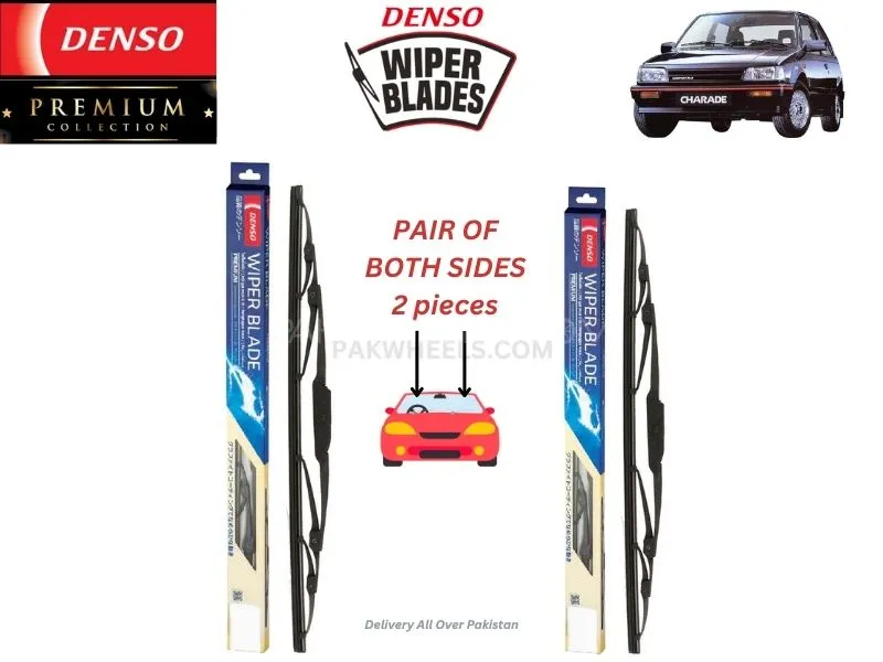 Daihatsu Charade 1987-1993 Denso Wiper Blade - 2 Pcs Set - Denso Premium Image-1