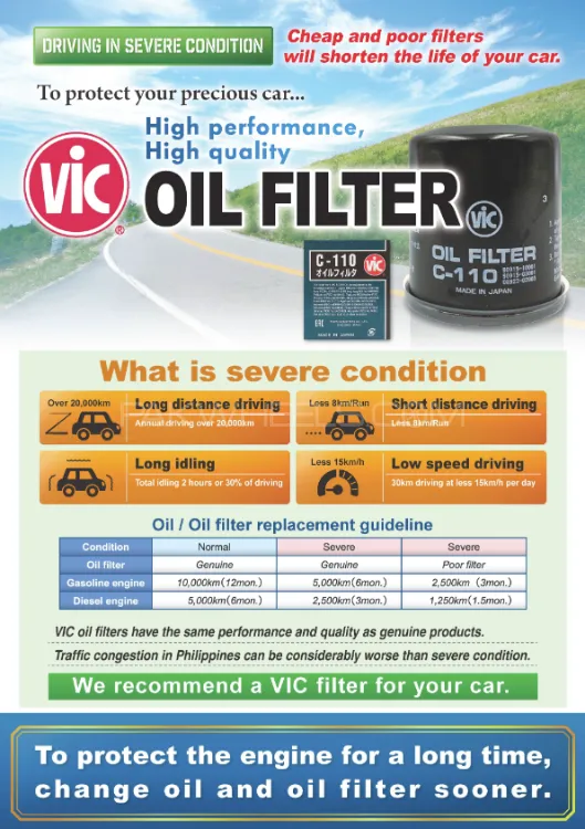 Honda Grade Hybrid VIC Oil Filter - Made in Japan Honda Grade Hybrid VIC Oil Filter - Made in Japan Image-5