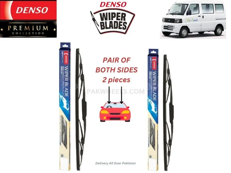 Mitsubishi Minicab Denso Wiper Blade - 2 Pcs Set - Denso Premium Image-1