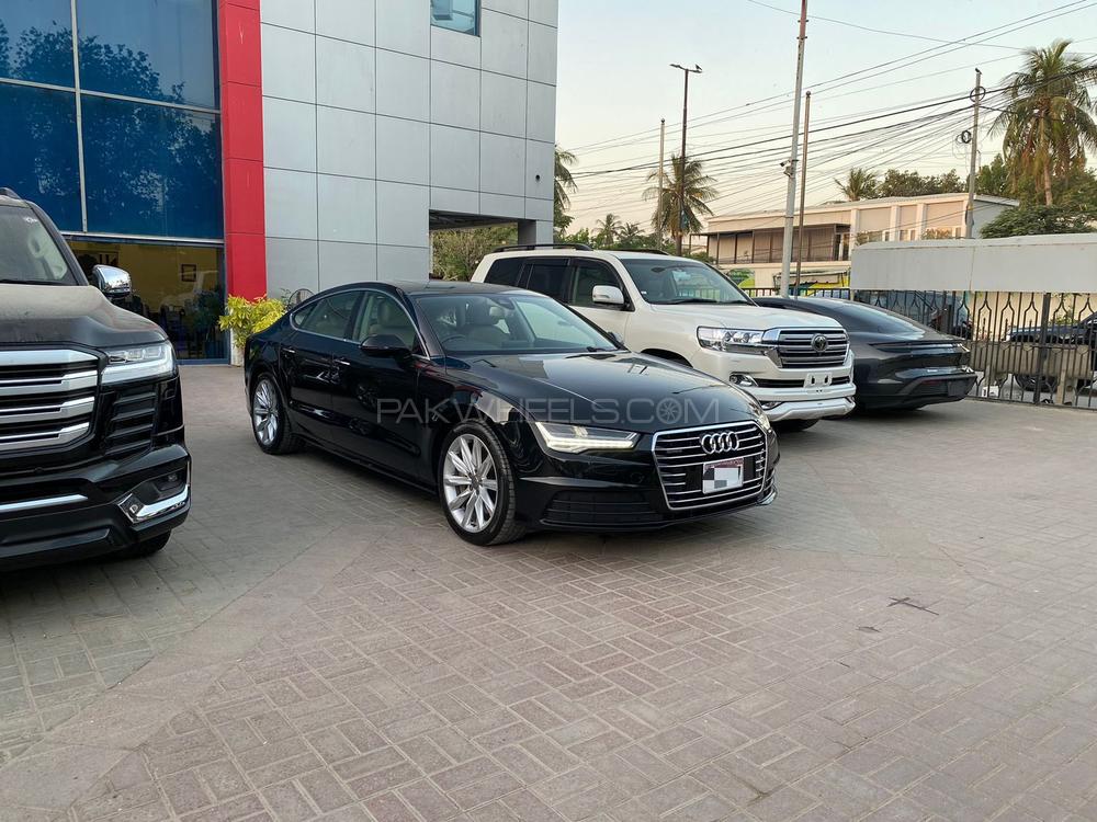 Audi A7 Sportback 50 Quattro
Executive Edition
Model 2015
Registered 2015
Black
Beige Interior
35,000 KM
Power Spoiler
Sunroof
Bose Sound System
Leather/Electric/Memory Seats 
Power Boot
Matrix LED Lights 

calling and visiting hours

Monday to Saturday

11:00 AM to 7:00 PM