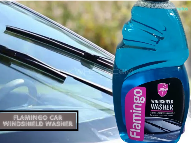 Flamingo Car Windshield Washer-500ML | 500ML Windshield Washer | Car, Kitchen, Room Window Washer Image-1