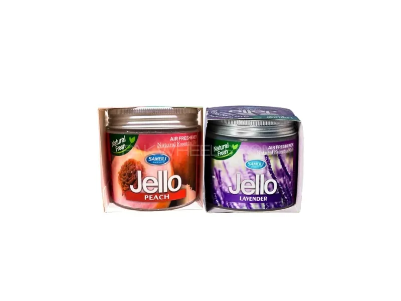 Jello Air Freshener Gel Pack Of 2 Peach & Lavender | Perfume Gel Image-1
