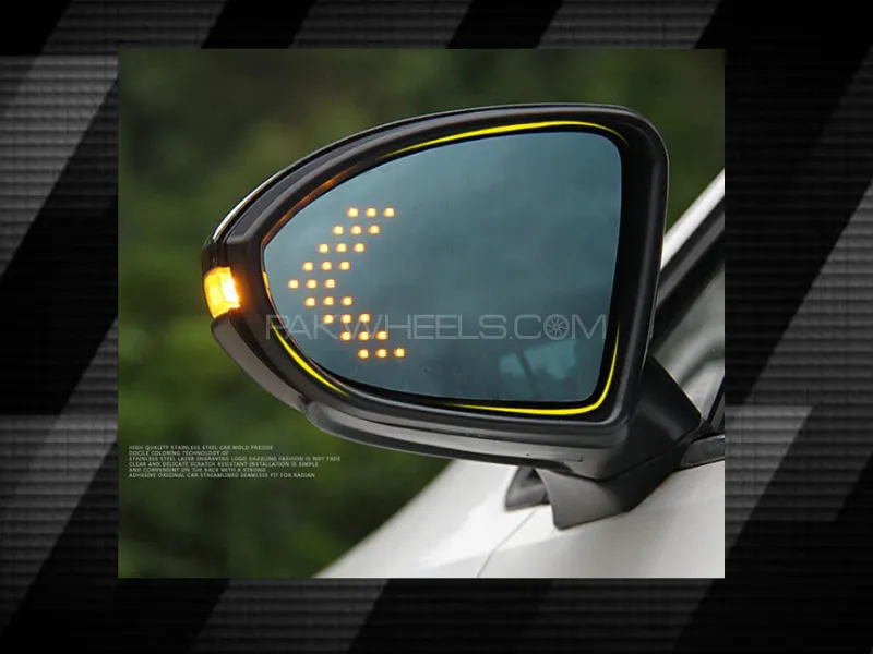 2 PCS Car LED Side View Mirror Arrow Panel Light Mirror Indicator | Turn Signal Image-1