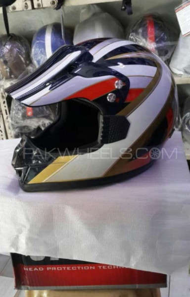 Motocross Tondar DOT helmet Image-1