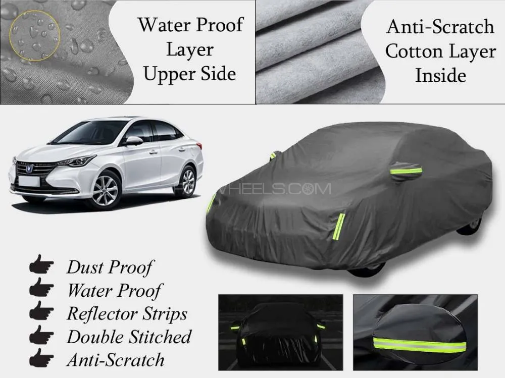 Changan Alsvin 2021-2024 Top Cover | Grey | Anti-Scratch | Double Layer | Heat Proof | Water Proof Image-1