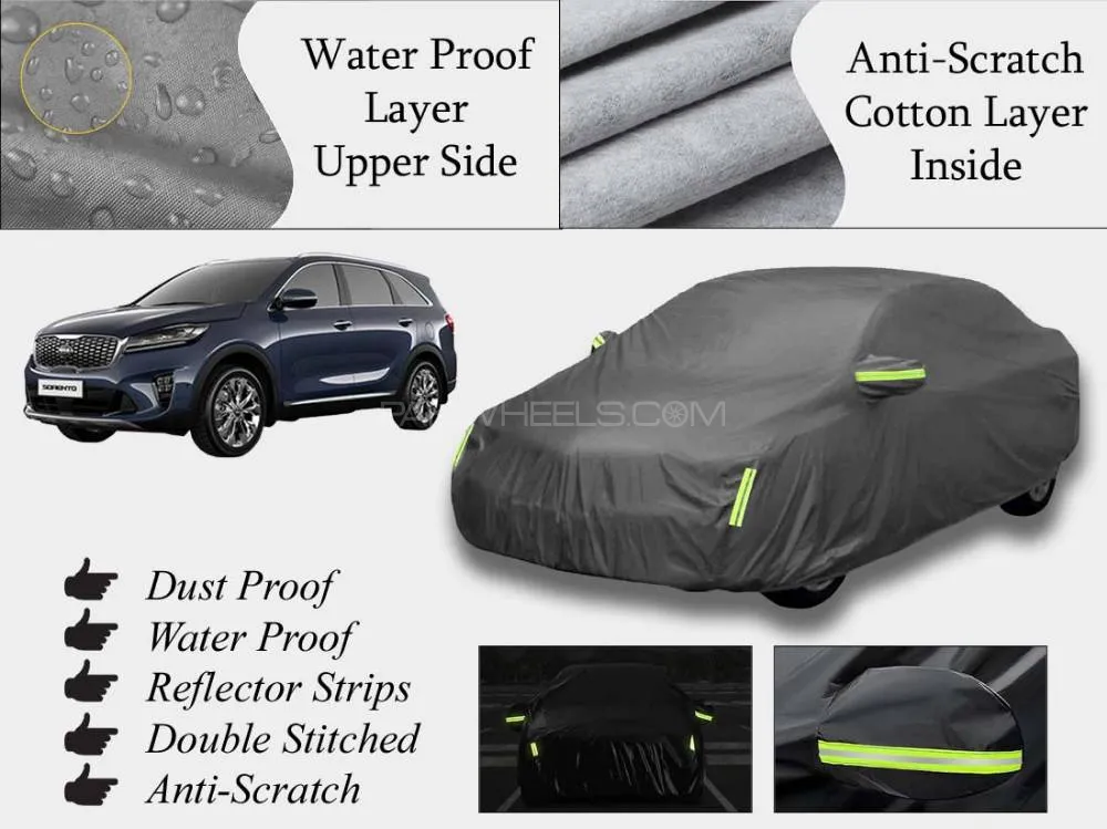 Kia Sorento 2021-2024 Top Cover | Grey | Anti-Scratch | Double Layer | Heat Proof | Water Proof Image-1
