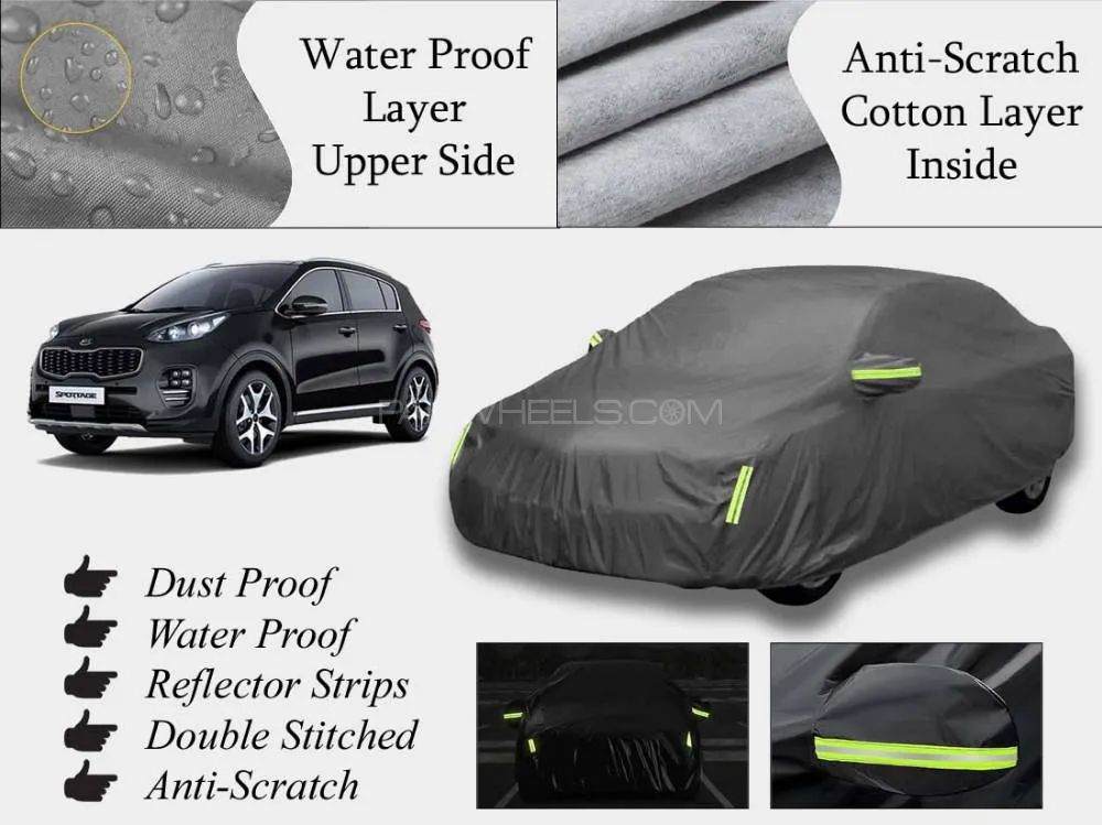 Kia Sportage 2019-2024 Top Cover | Grey | Anti-Scratch | Double Layer | Heat Proof | Water Proof Image-1