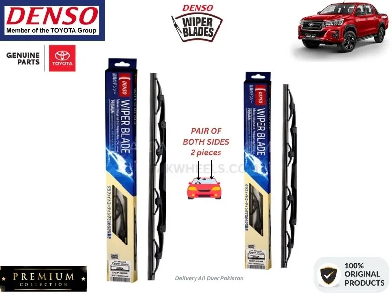 Toyota Hilux Revo 2005 -2016 Denso Wiper Blade - 2 Pcs Set - Denso Premium Image-1