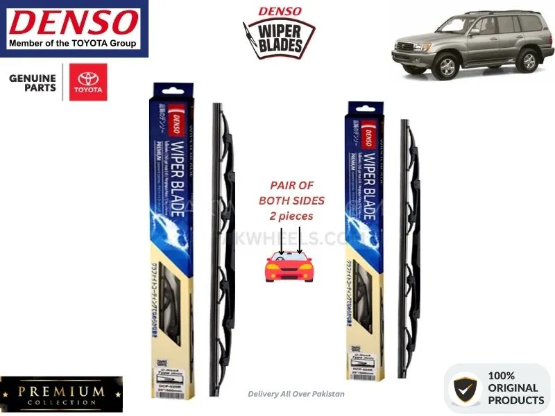 Toyota Land Cruiser 1998-2007 Denso Wiper Blade - 2 Pcs Set - Denso Premium Image-1
