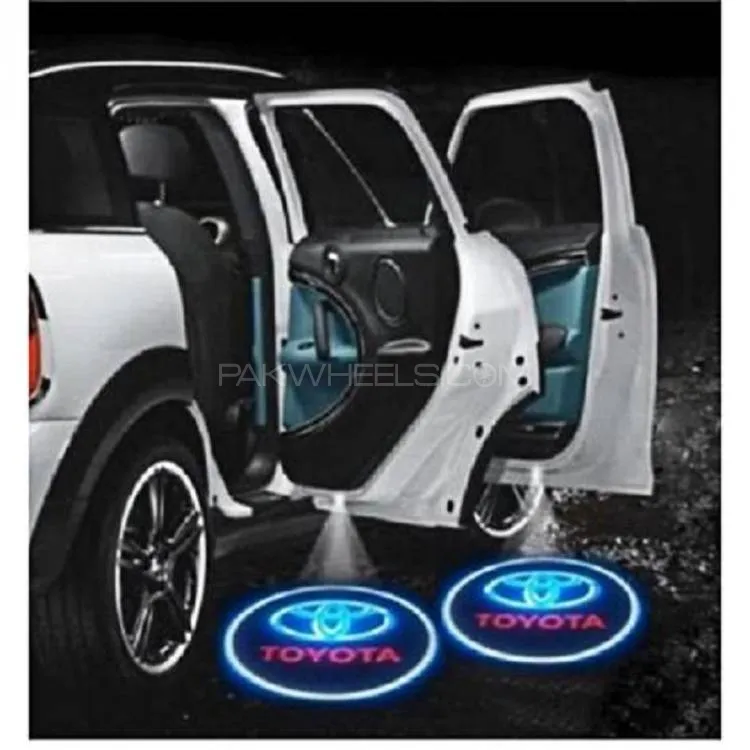 2pcs Car Door Logo Projection Light Toyota | Car Door LED HD Welcome Shadow Projector Logo Light Image-1