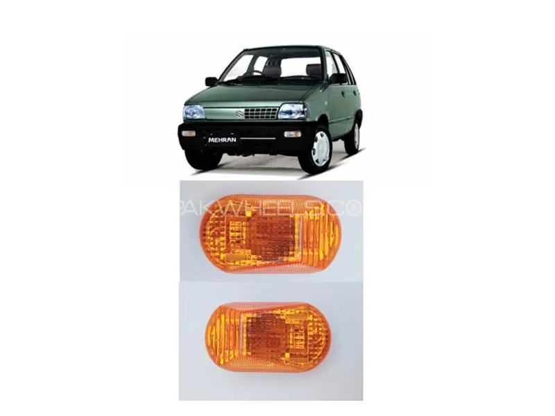 Suzuki Mehran Fender Indicator Light Orange 2pc Image-1