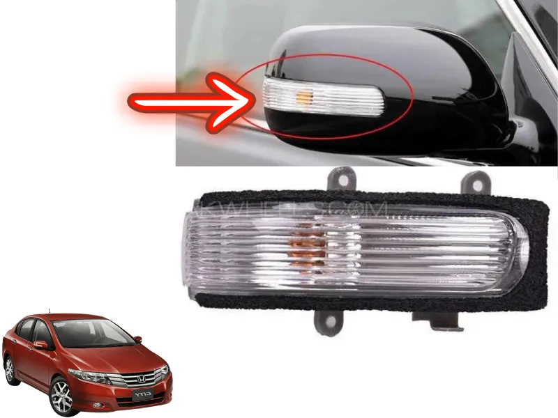 Honda City 2009-2021 Side Mirror Light - Right Side Image-1