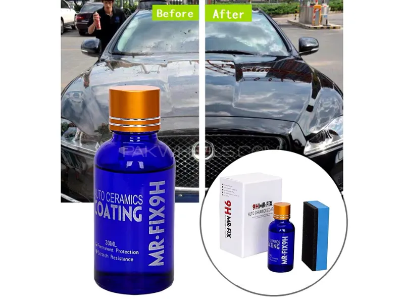 9H Car Super Hydrophobic Glass Coating Car Liquid ceramic Coat 30 ML Image-1