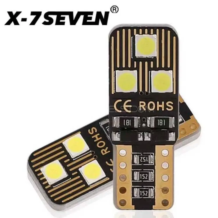 T10 W5W - X-7Sevem Parking/Wedge/Interior Lights - 6500k - USA - 6W 600LM Image-1