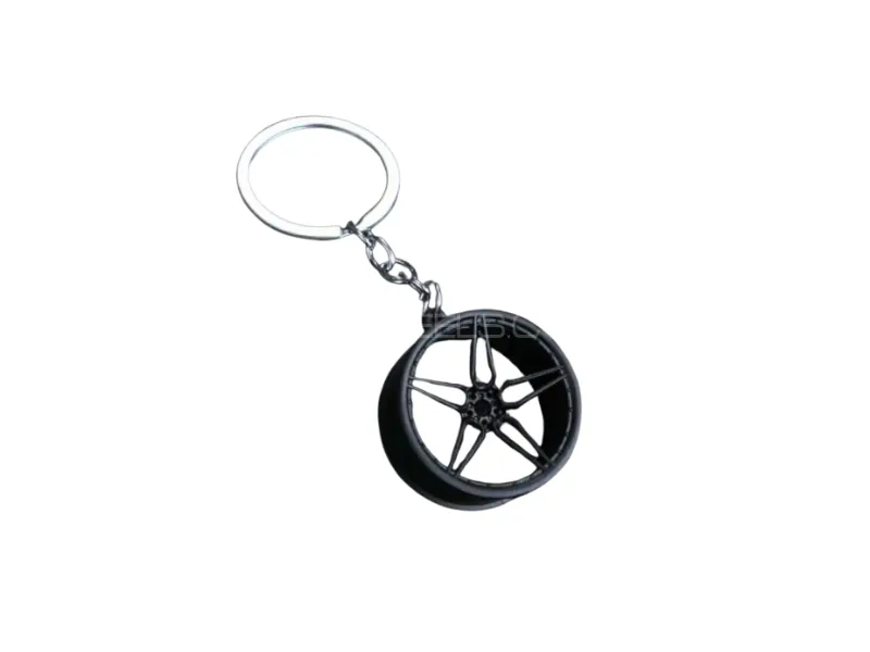 Zingfix Creative Alloy Wheel Hub Keychain Image-1
