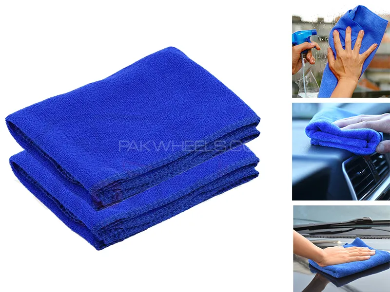 AutozCare Soft Microfiber Detailing Towel Size (16x24) (Pack of 2) Image-1