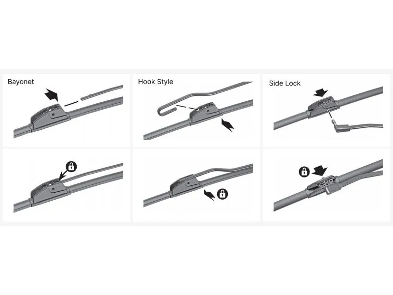 Honda Civic 1988-1992 Silicone Soft Rubber Wiper Blades - 2 Pieces Set Honda Civic 1988-1992 Silicone Soft Rubber Wiper Blades - 2 Pieces Set Image-5