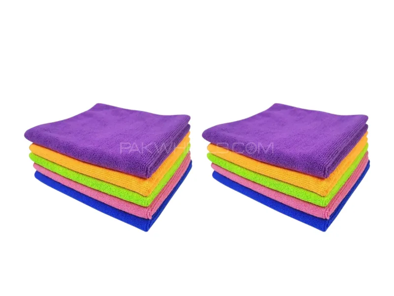 Zingfix Plush Microfiber Towels Pack of 10 Image-1